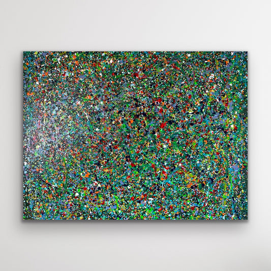 „Universe'' Abstrakte Acryl Malerei auf Leinwand 100x120 cm