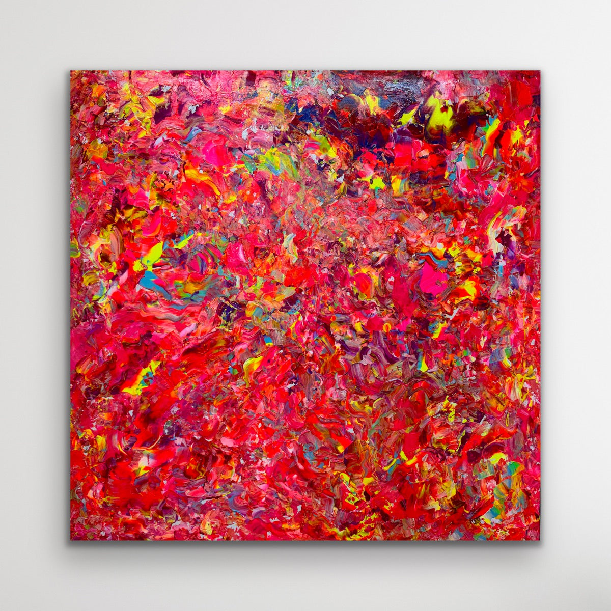 „Flames of Emotions" Abstraktes Kunstwerk 100x100 cm