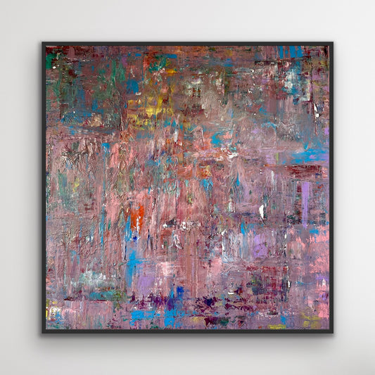 „Grande abstract" Abstrakte Acryl Malerei auf Leinwand 100x100 cm