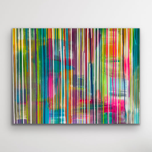 „Different" Abstrakte Acryl Malerei auf Leinwand 100x120 cm