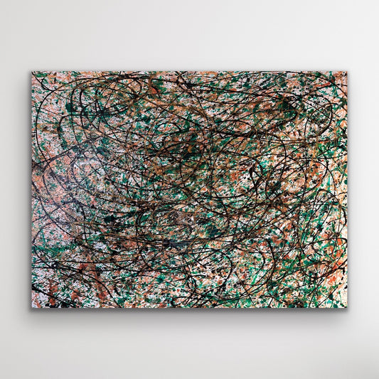 „No title“ Abstrakte Acryl Malerei auf Leinwand 100x120 cm