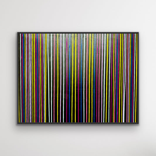 „Straight No. 2" Abstrakte Acryl Malerei auf Leinwand 100x120 cm