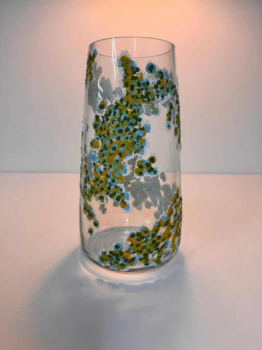 Handbemalte Vase „Blütenregen"